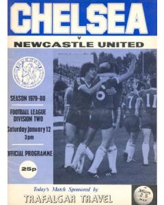 Chelsea v Newcastle United official programme 12/01/1980