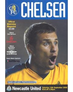 Chelsea v Newcastle United official programme 14/09/2002 Premier League