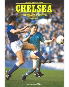 Chelsea v Newcastle United official programme 22/11/1986