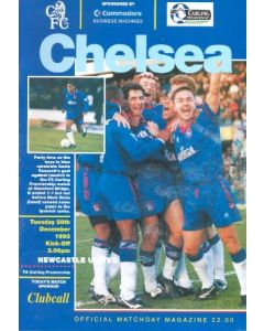 Chelsea v Newcastle United official programme 28/12/1993