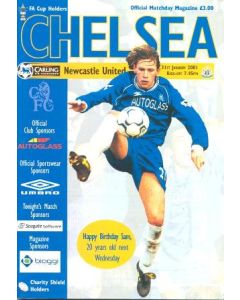 Chelsea V Newcastle United 31/01/2001 Official Programme Premier League