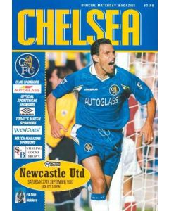 Chelsea v Newcastle United official programme 27/09/1997