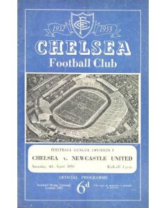 Chelsea v Newcastle United official programme 04/04/1953