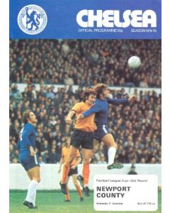 Chelsea v Newport County official programme 11/09/1974