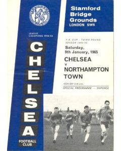 Chelsea v Northampton Town official programme 09/01/1965