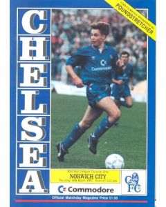Chelsea v Norwich City official programme 10/03/1990