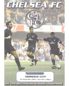 Chelsea v Norwich City official programme 28/09/2005 Premier League