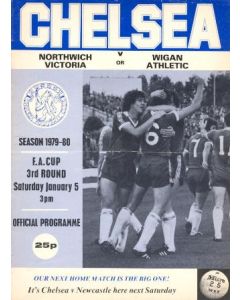 Chelsea v Norwich Victoria or Wigan Athletic official programme 05/01/1980