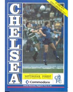 Chelsea v Nottingham Forest official programme 09/09/1989