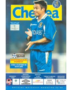 Chelsea v Nottingham Forest official programme 12/09/1998