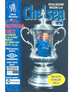 Chelsea v Nottingham Forest official programme 19/01/2000 F.A. Cup