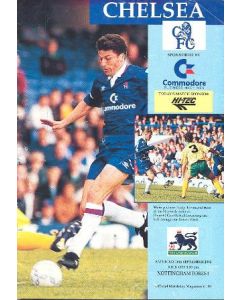Chelsea v Nottingham Forest official programme 26/09/1992