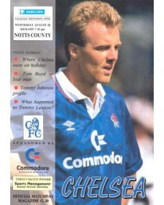 Chelsea v Notts County official programme 28/08/1991
