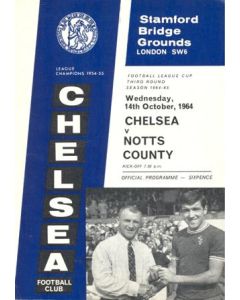 Chelsea V Notts County Football League 14/10/1964