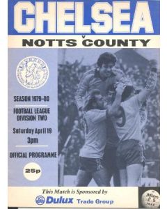 Chelsea v Notts County official programme 19/04/1980
