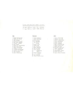 Chelsea v OIS 29/07/1976 and Chelsea v GAIS 01/08/1976 official teamsheet Sir Stanley Cup 1976