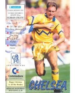 Chelsea v Oldham Athletic official programme 21/12/1991
