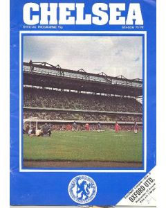 Chelsea v Oxford United official programme 27/08/1975 Football League