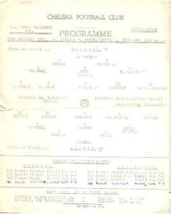 Chelsea v Oxford United official programme 28/01/1961 F.A. Youth Challenge Cup