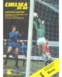 Chelsea v Oxford United official programme 08/02/1986