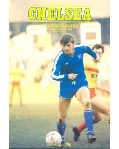 Chelsea v Oxford United official programme 10/02/1987