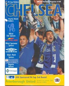 Chelsea v Peterborough United official programme 06/01/2001 F.A. Cup
