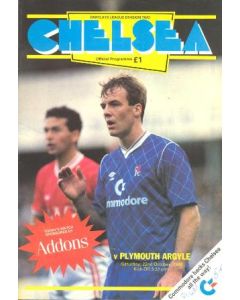 Chelsea v Plymouth Argyle official programme 22/10/1988