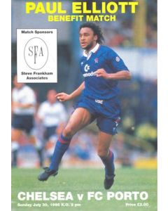 Chelsea v Porto official programme 30/07/1995 Paul Elliott Benefit Match
