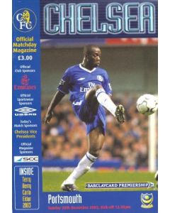 Chelsea v Portsmouth official programme 28/12/2003