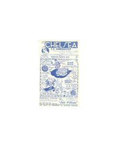 Chelsea v Preston North End official programme 25/12/1946
