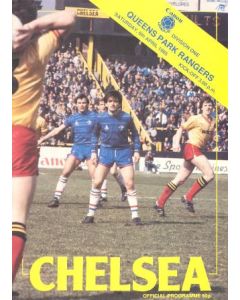 Chelsea v Queen's Park Rangers official programme 06/04/1985