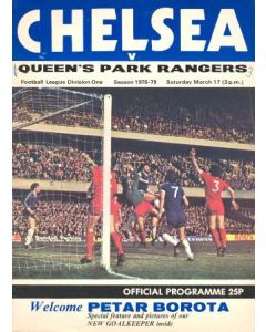 Chelsea v Queen's Park Rangers official programme 17/03/1979