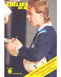 Chelsea v Queen's Park Rangers official programme 19/03/1986
