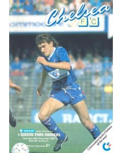 Chelsea v Queen's Park Rangers official programme 26/12/1987