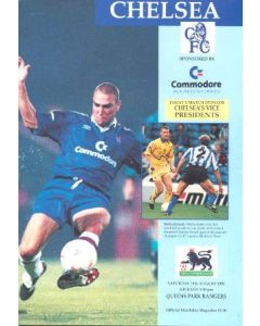 Chelsea v Queen's Park Rangers official programme 29/08/1992