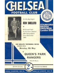 Chelsea v Queen's Park Rangers official programme 06/05/1968