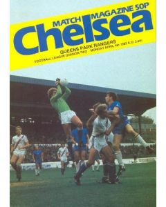 Chelsea v Queen's Park Rangers official programme 04/04/1983