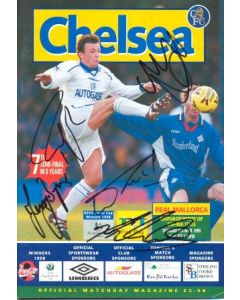 Chelsea v Real Majorca official programme 08/04/1999 European Cup Winners Cup, fully signed!