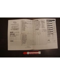 Chelsea v Roma official handwritten teamsheet 29/07/2004 for a match played in Pittsburgh, Pennsylvania, USA