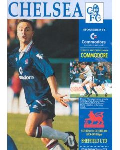 Chelsea v Sheffield United official programme 31/10/1992