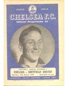 Chelsea v Sheffield United official programme 19/03/1949