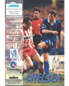 Chelsea v Sheffield United official programme 21/03/1992