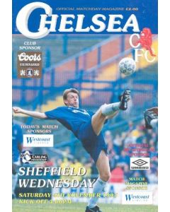 Chelsea v Sheffield Wednesday official programme 04/11/1995