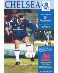 Chelsea v Sheffield Wednesday official programme 30/01/1993