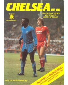 Chelsea v Sheffield Wednesday official programme 14/12/1985