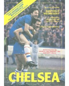 Chelsea v Sheffield Wednesday official programme 16/01/1985