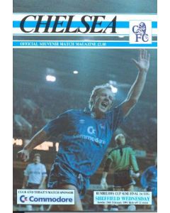 Chelsea v Sheffield Wednesday official programme 24/02/1991