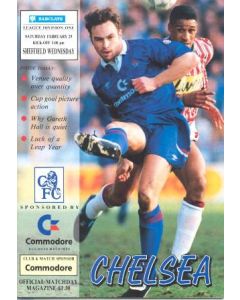 Chelsea v Sheffield Wednesday official programme 29/02/1992