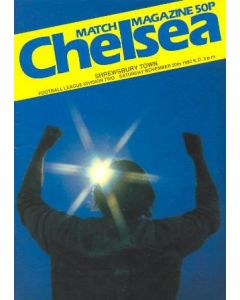 Chelsea v Shrewsbury Town official programme 20/11/1982
