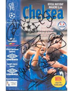 Chelsea v Skonto Riga official programme 11/08/1999 Champions League, multi-signed
